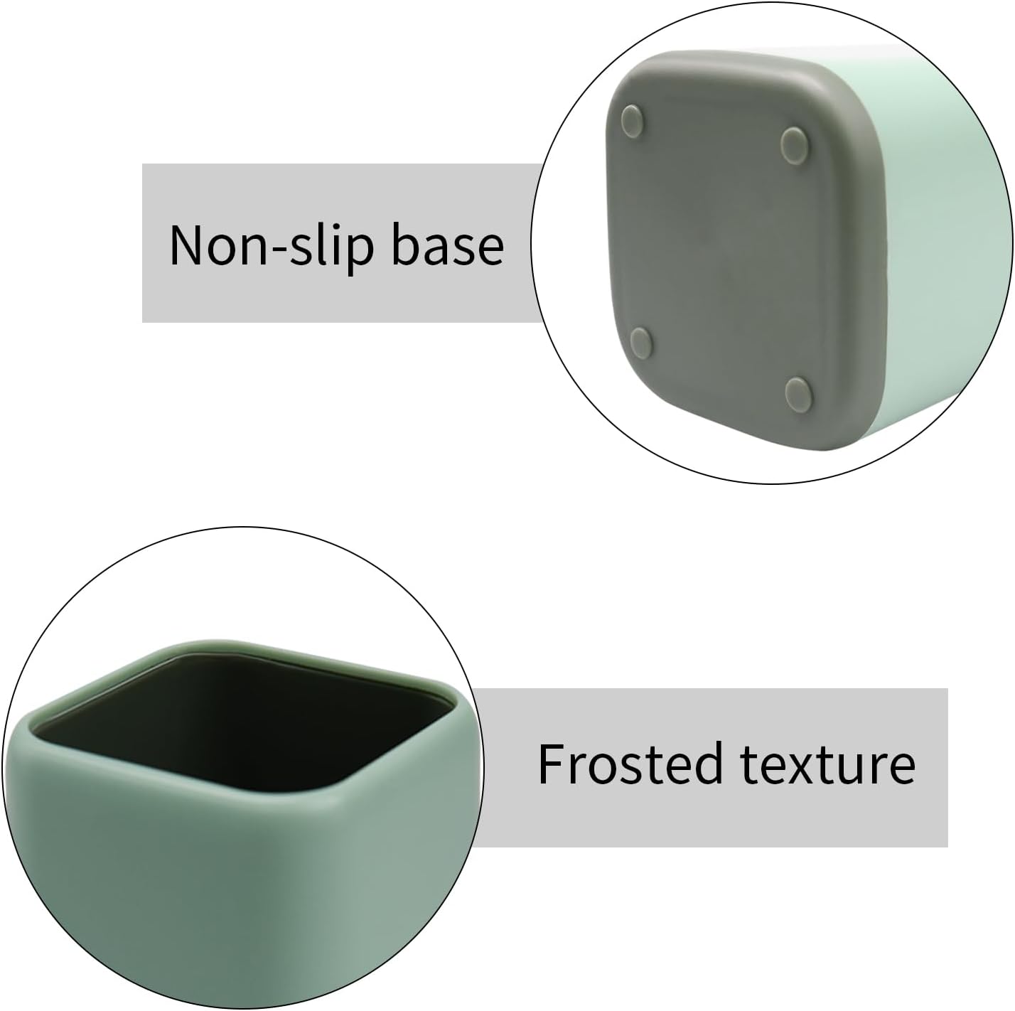 Pencil Holder, Pen Cup Makeup Brush Holder, Desktop Organizer Storage Case Scandinavian Design Stationery for School Home Office Supplies (Green)